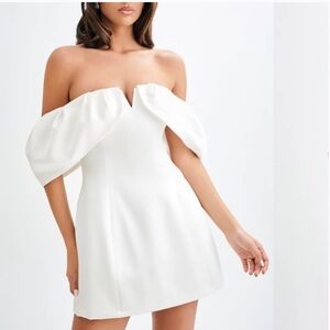 Meshki Off-Shoulder White Dress